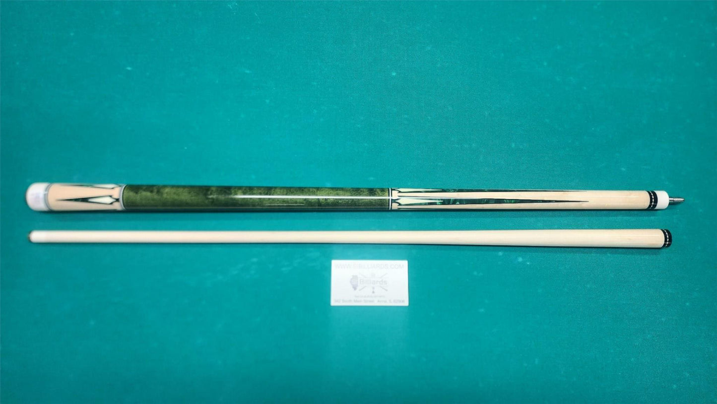 Pechauer JP14-S Pro Series Green Pool Cue, w/ 12.75mm Shaft! Free 1x1 Hard Case!