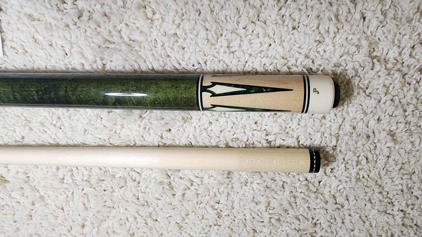 Pechauer JP14-S Pro Series Green Pool Cue, w/ 12.75mm Shaft! Free 1x1 Hard Case!