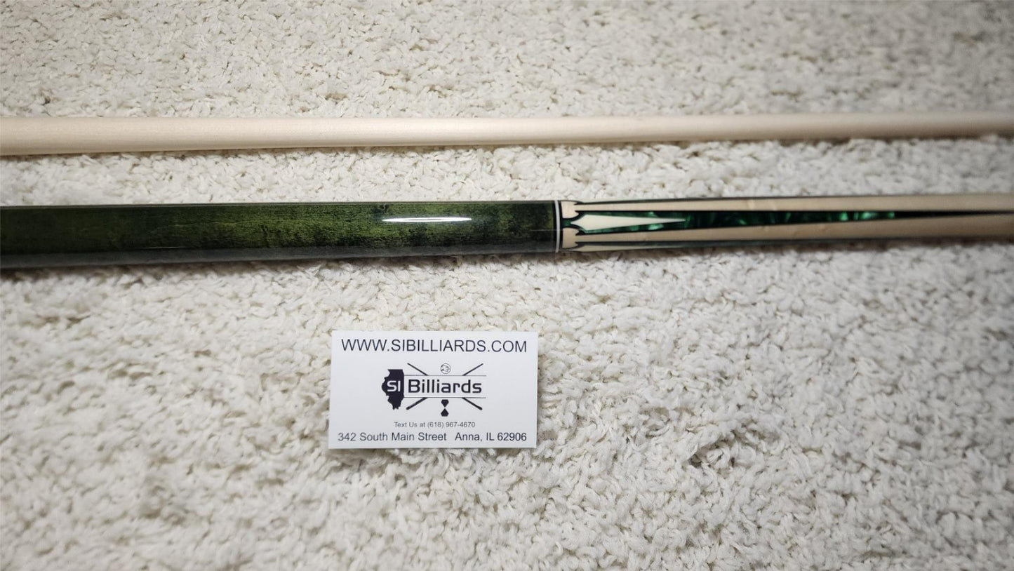 Pechauer JP14-S Pro Series Green Pool Cue, w/ 12.75mm Shaft! Free 1x1 Hard Case!