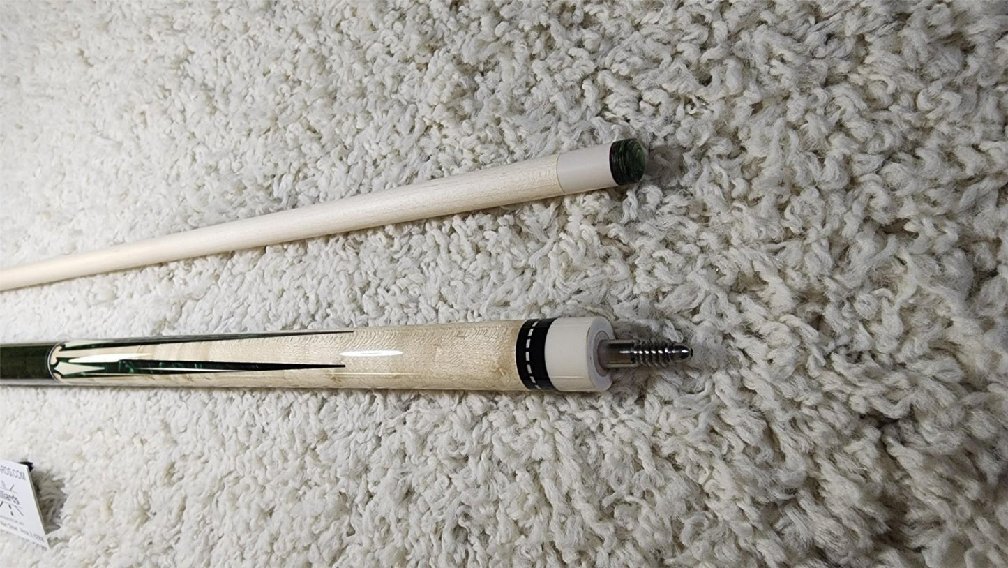 Pechauer JP14-S Pro Series Green Pool Cue, w/ 12.75mm Shaft! Free 1x1 Hard Case!