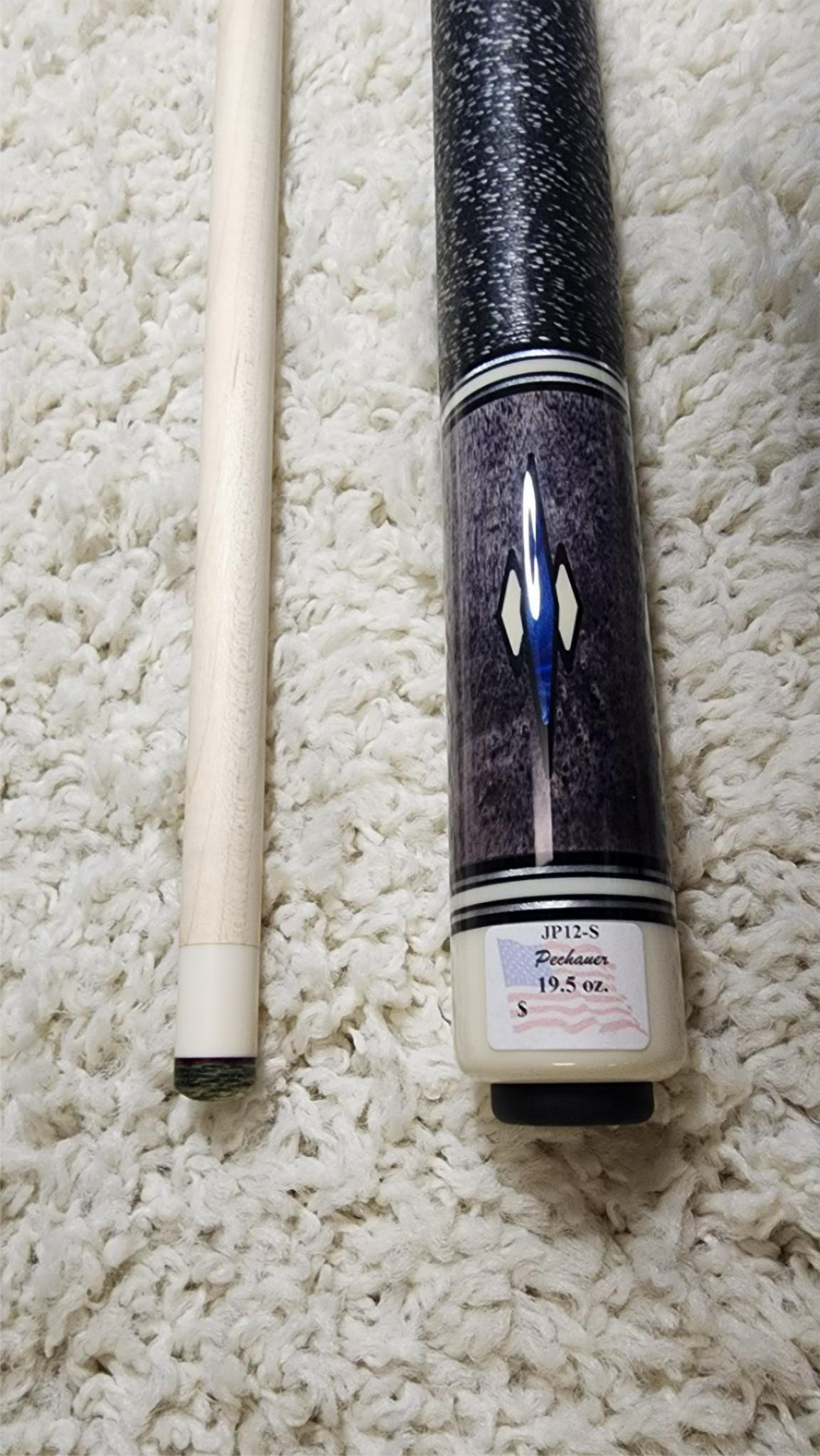 Pechauer JP12-S Pro Series Grey Pool Cue, w/ 12.75mm Shaft! Free 1x1 Hard Case!