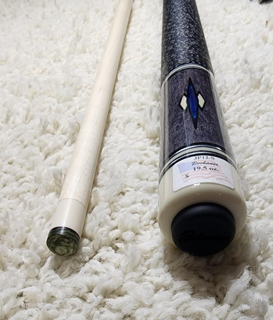 Pechauer JP12-S Pro Series Grey Pool Cue, w/ 12.75mm Shaft! Free 1x1 Hard Case!