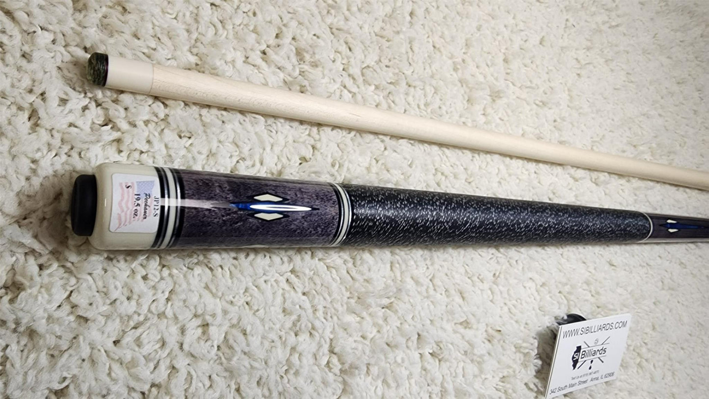 Pechauer JP12-S Pro Series Grey Pool Cue, w/ 12.75mm Shaft! Free 1x1 Hard Case!