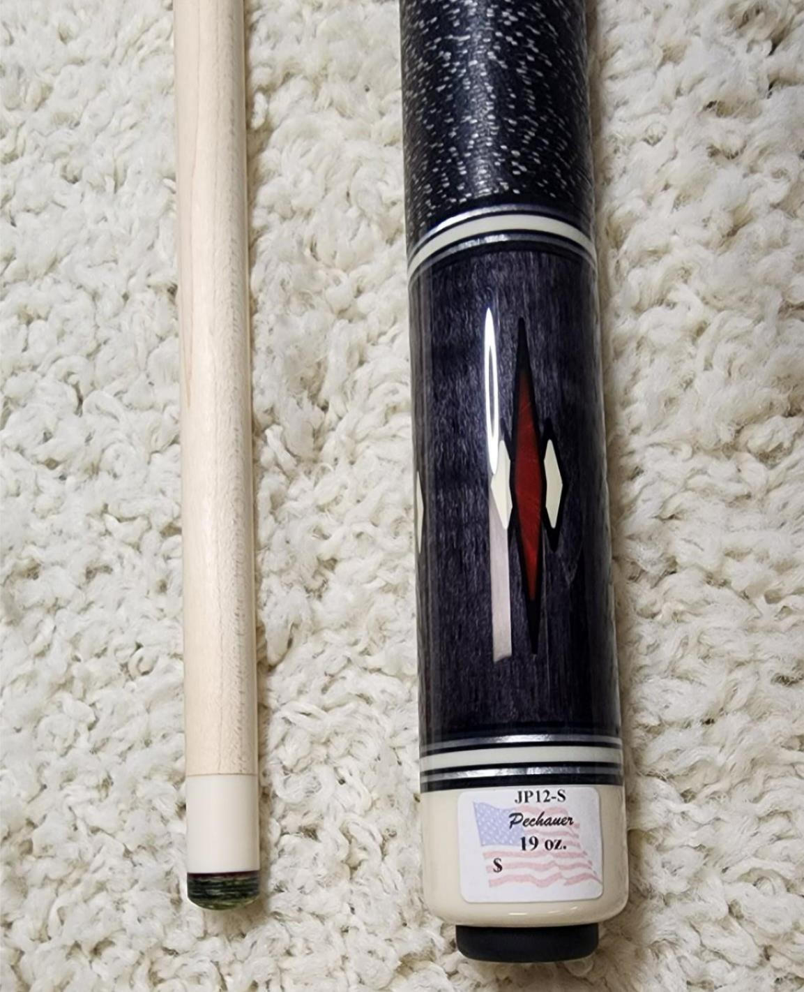 Pechauer JP12-S Pro Series Grey Pool Cue, w/ 12.75mm Shaft! Free 1x1 Hard Case!