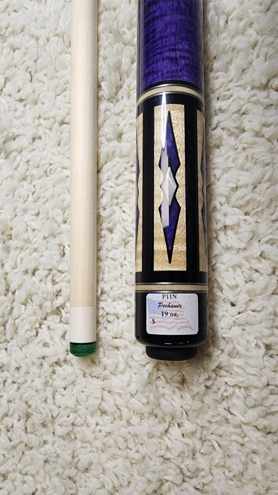 Pechauer P11-N Pro Series Purple Pool Cue, w/ 12.75mm Shaft! Free 1x1 Hard Case!
