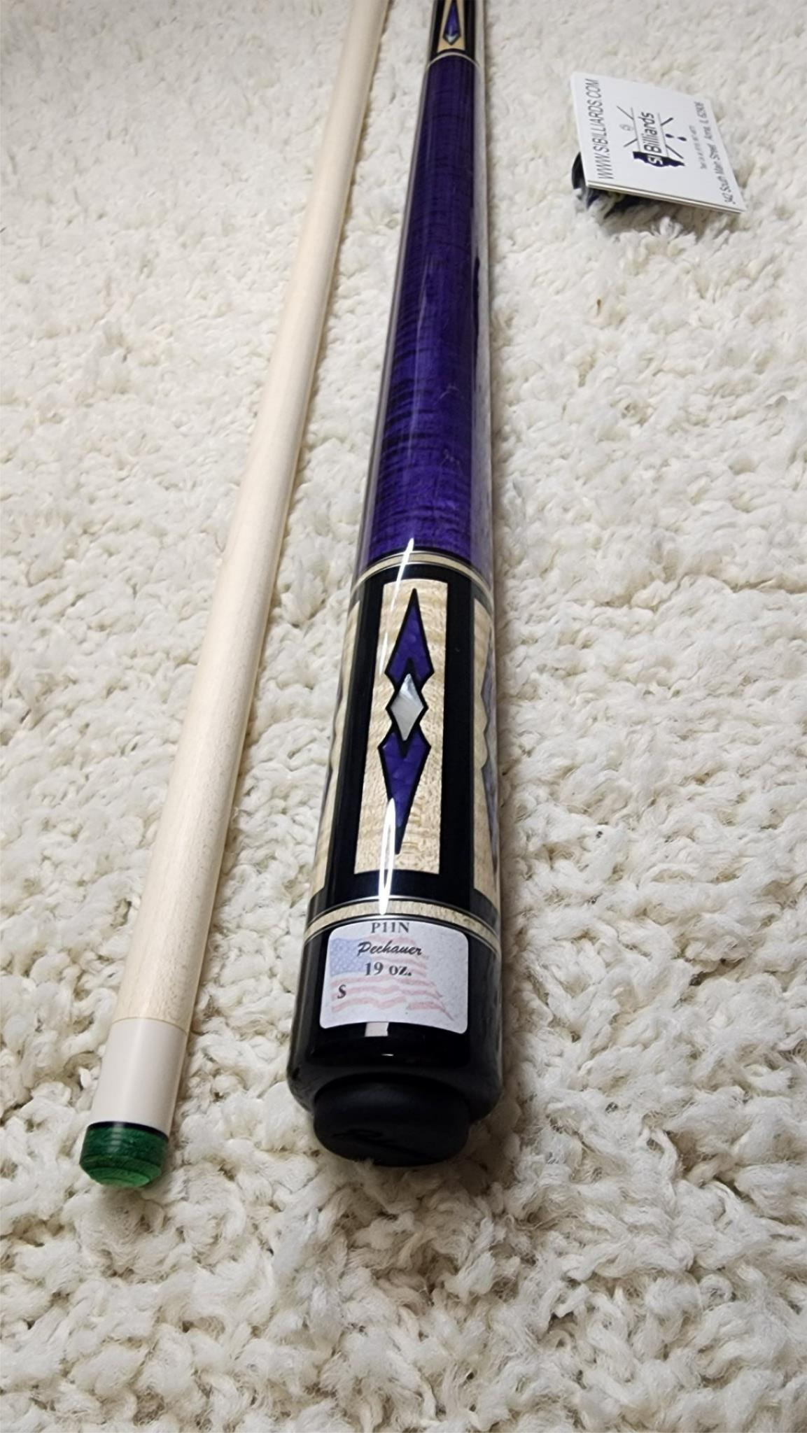 Pechauer P11-N Pro Series Purple Pool Cue, w/ 12.75mm Shaft! Free 1x1 Hard Case!