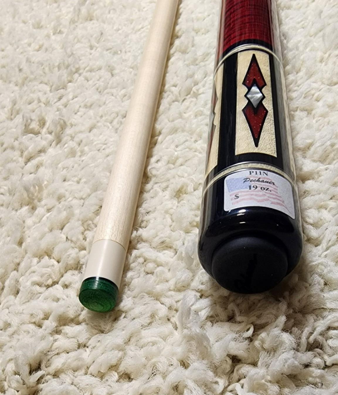 IN STOCK, Pechauer P11-N Pro Series Red Pool Cue, w/ 12.75mm Shaft! In stock!