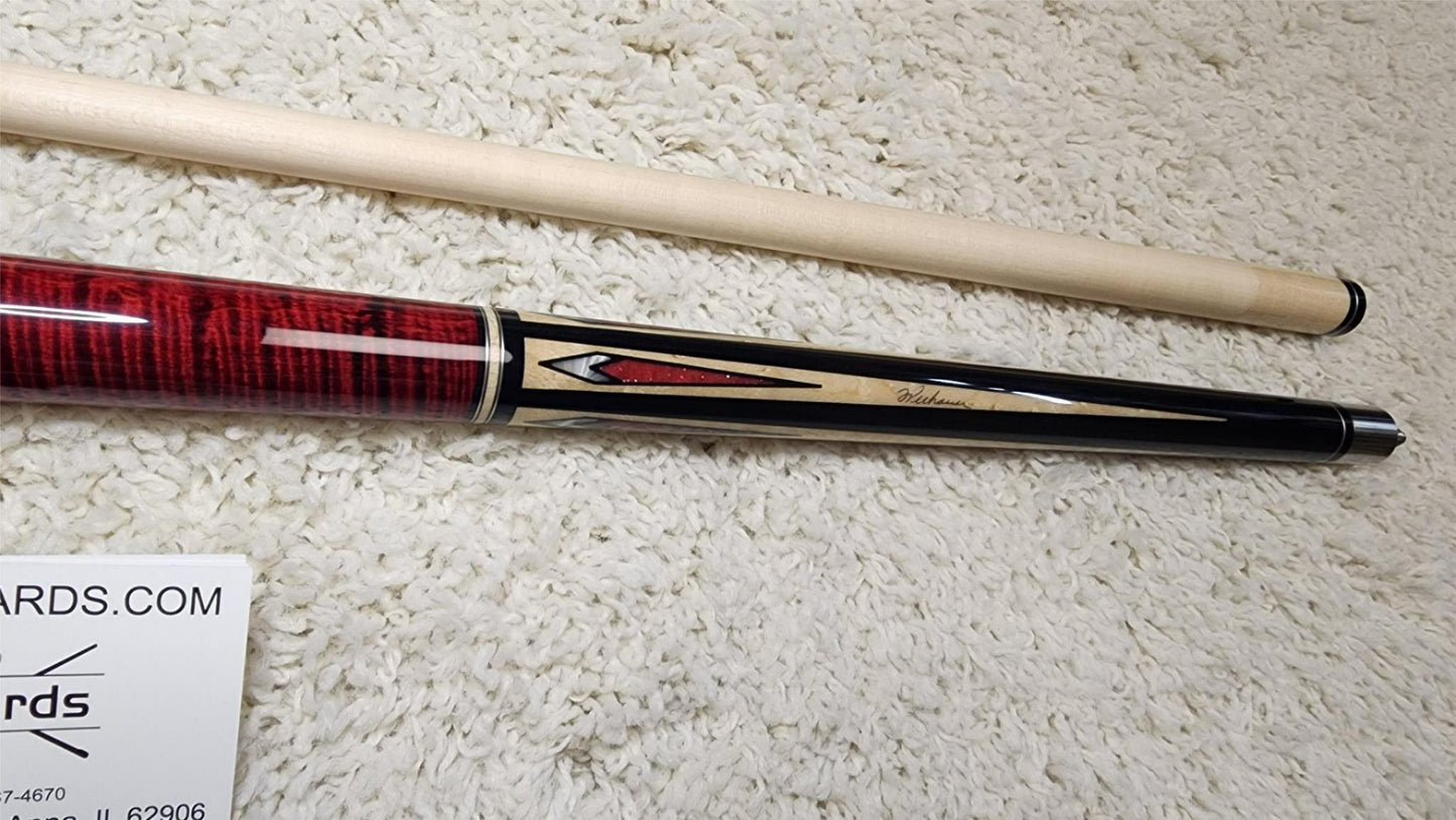 IN STOCK, Pechauer P11-N Pro Series Red Pool Cue, w/ 12.75mm Shaft! In stock!