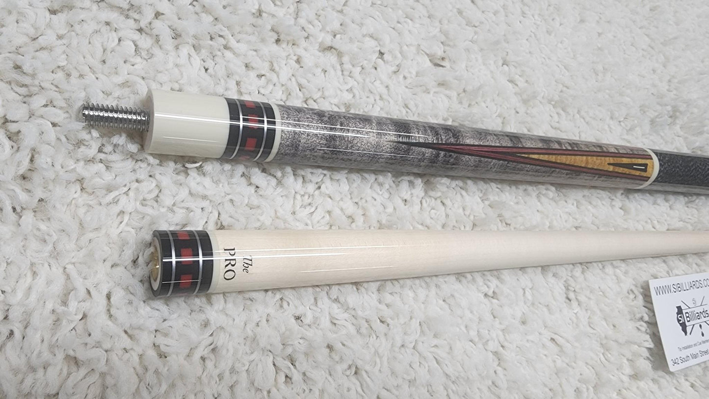 Meucci Mike Massey 3 Pool Cue with 29" The Pro Shaft & Free 1x1 Hard Case! New!