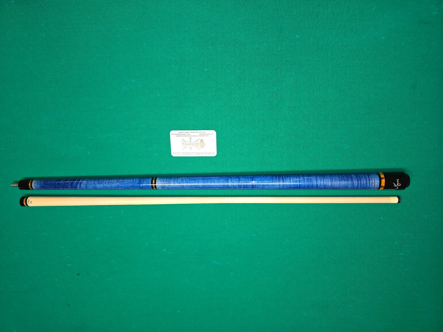 Meucci ANW-1 Blue Stained Pool Cue w/ Pro Shaft & Free Hard Case!