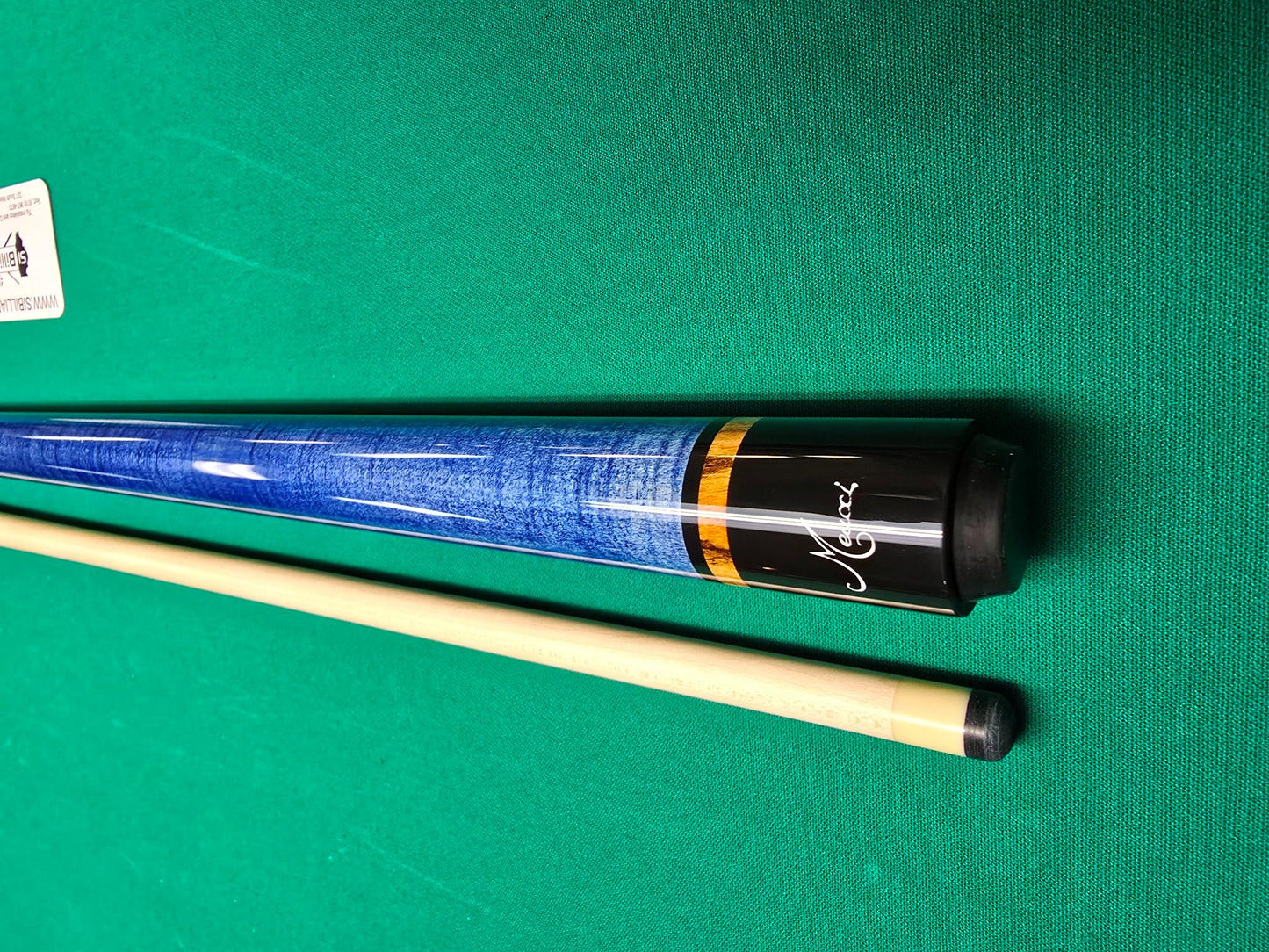 Meucci ANW-1 Blue Stained Pool Cue w/ Pro Shaft & Free Hard Case!