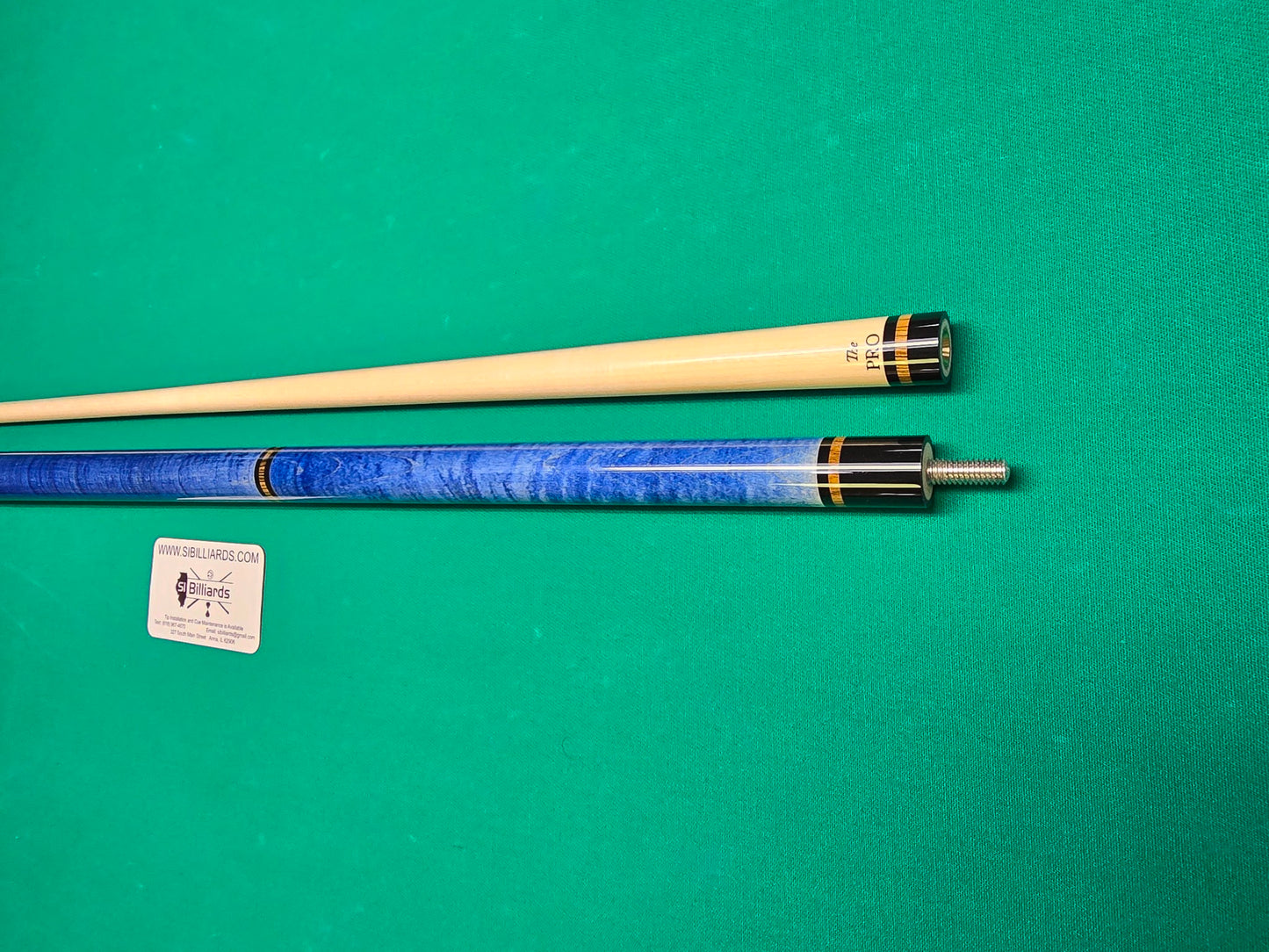 Meucci ANW-1 Blue Stained Pool Cue w/ Pro Shaft & Free Hard Case!