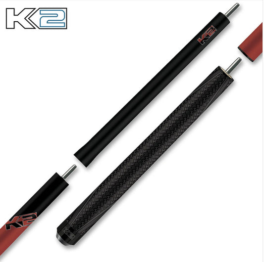 K2 5 in 1 Break/Jump Cue - Burgundy - Fast Shipping - Pool Cue Stick