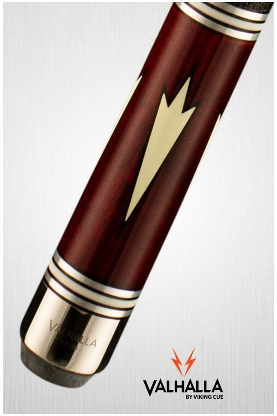 Valhalla VA902 Pool Cue Billiards Stick Red Stain Leather Wrap Lifetime
