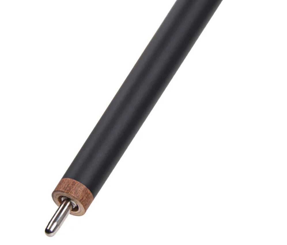 Lucasi LZC58 Custom Walnut Curly Maple & Matte Black/Imitation Bone Wrapless Cue
