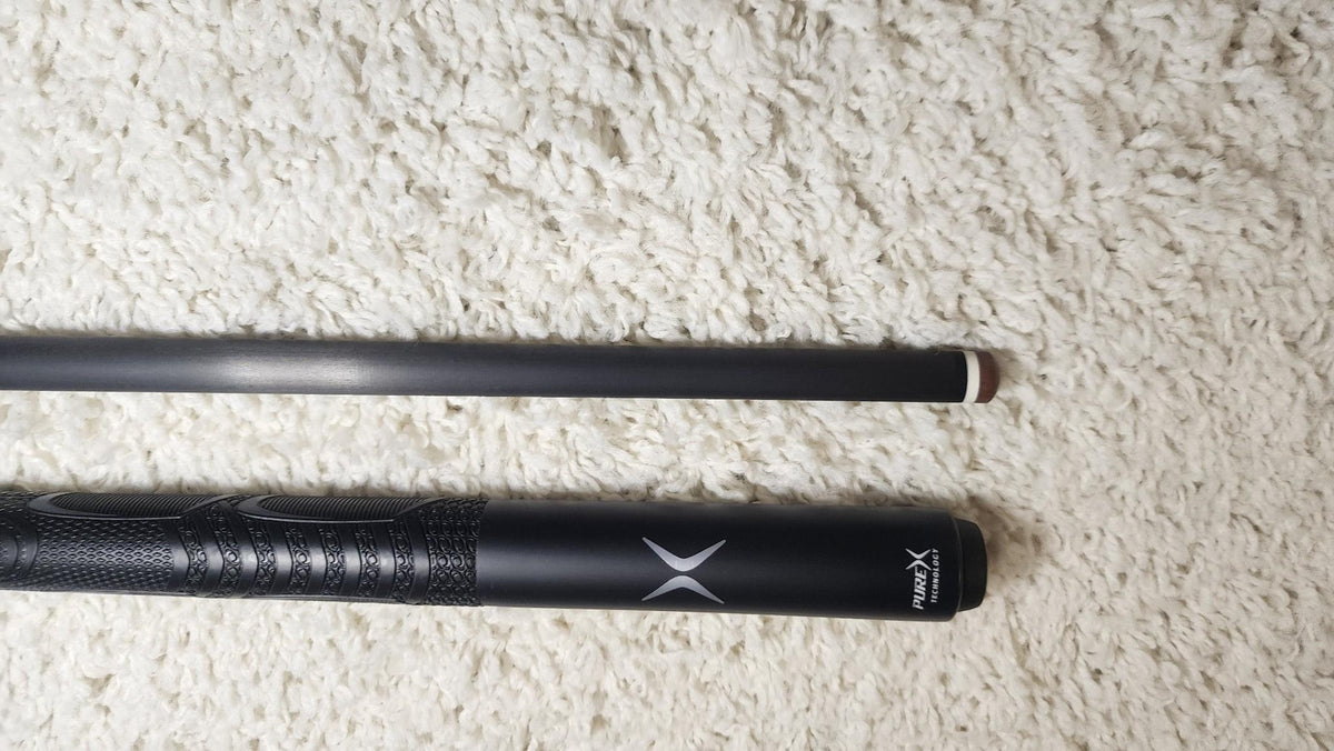 PureX Carbon Fiber Break Cue 14mm Bakelite Tip Sport Wrap Cue Stick