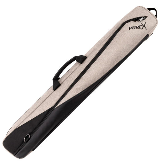 PureX 2x4 Pool Cue Case Padded Soft Bag with Backpack Straps Gray Free Shipping