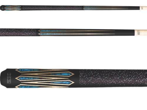K2 Koda Sports KLSE11 Pool Cue, Low Deflection, Black and Turquoise