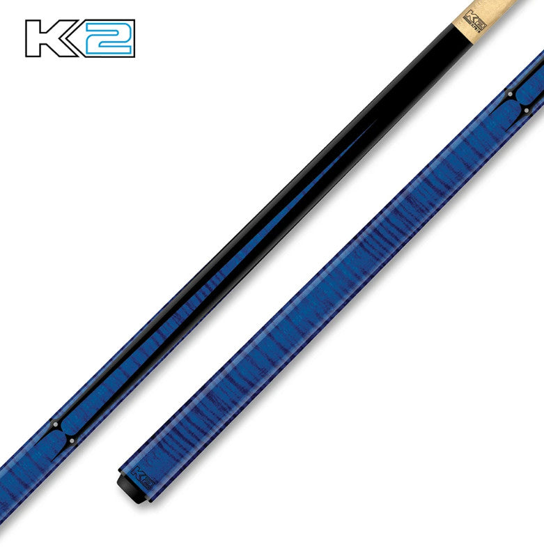 K2 Blue Sneaky Pete Uniloc Pool Cue with 11.75mm Shaft - KLSPBL