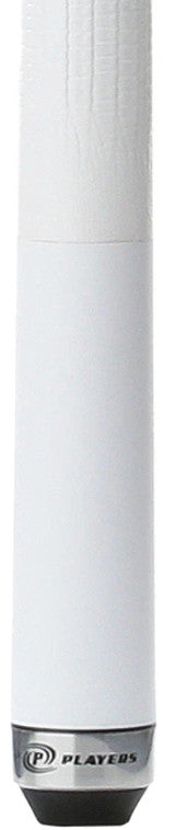 Players C707 Dandelion White Matte Cue with Embossed Leather Wrap