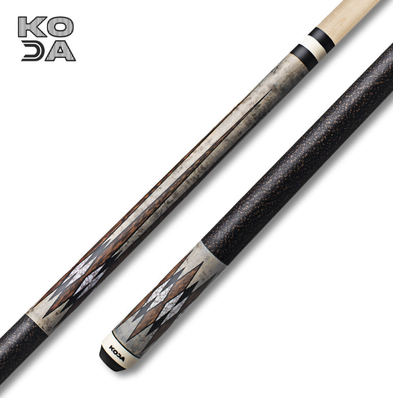 KODA Pool Cue KD52 Smoke Palm Wood Recon Matte Irish Linen Maple Shaft 12.75mm