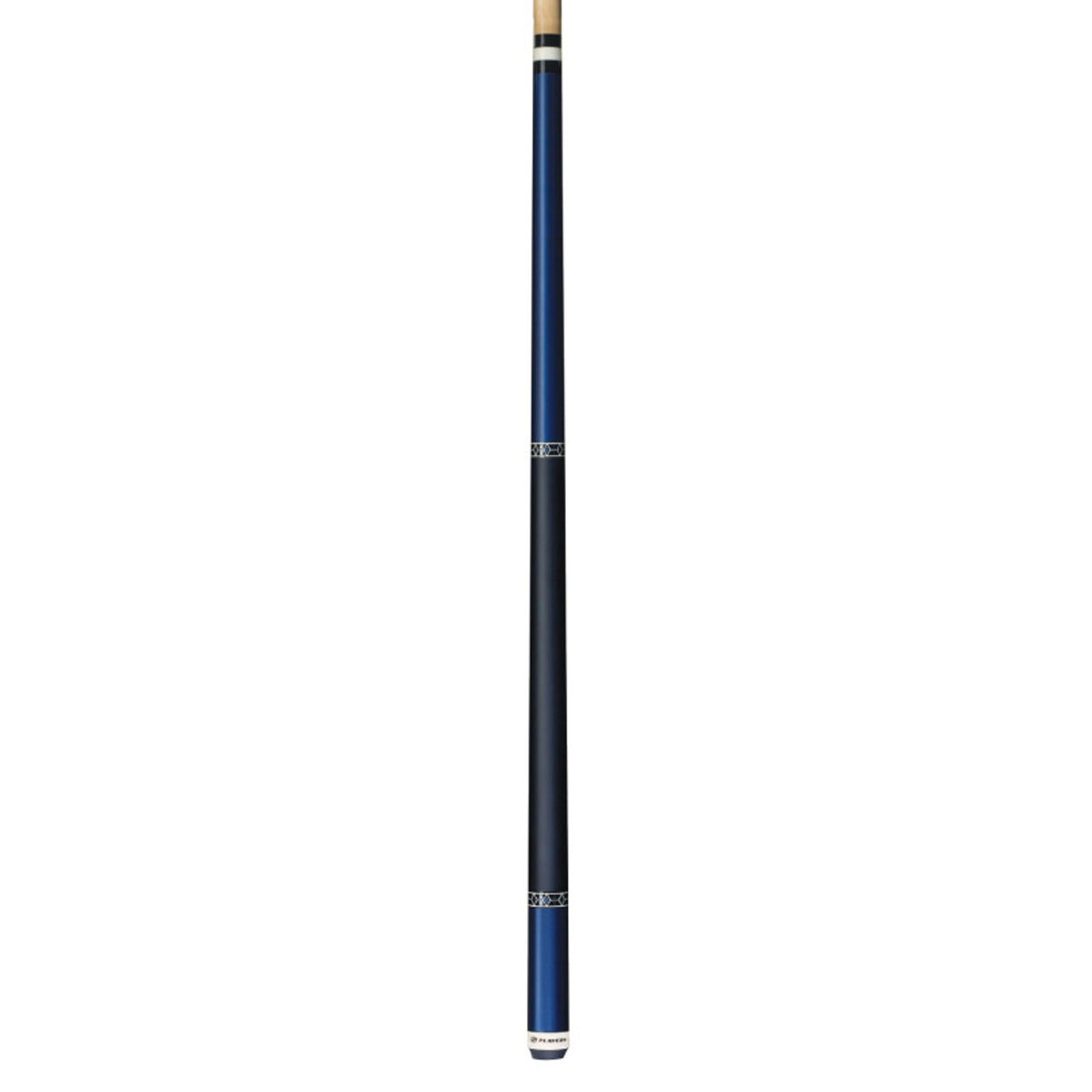 Players Brilliant Blue Wrapless Cue C602 with Lifetime Guarantee and Leather Tip