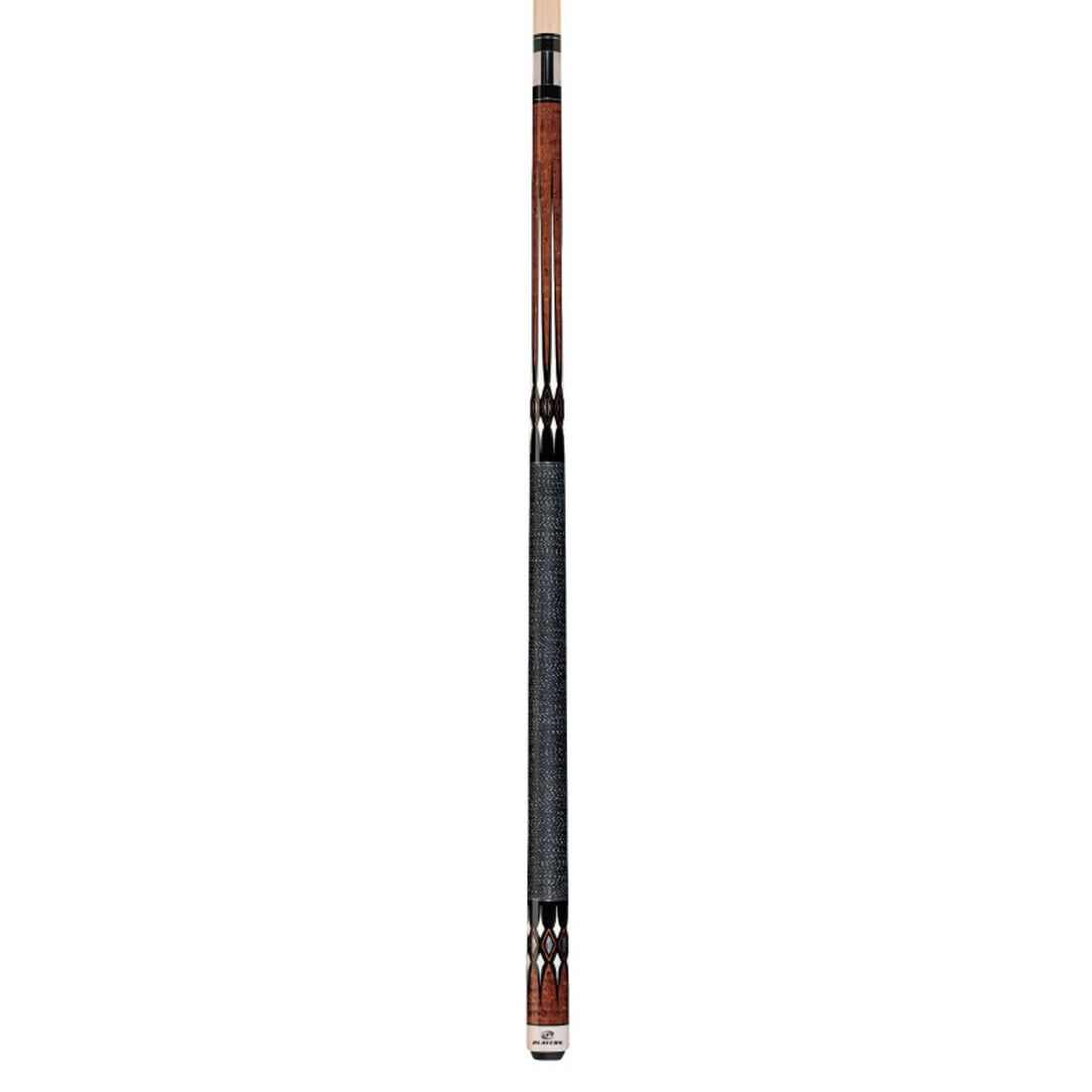Players G2252 Antique Maple Curly & Black Cue with Black/White Linen Wrap
