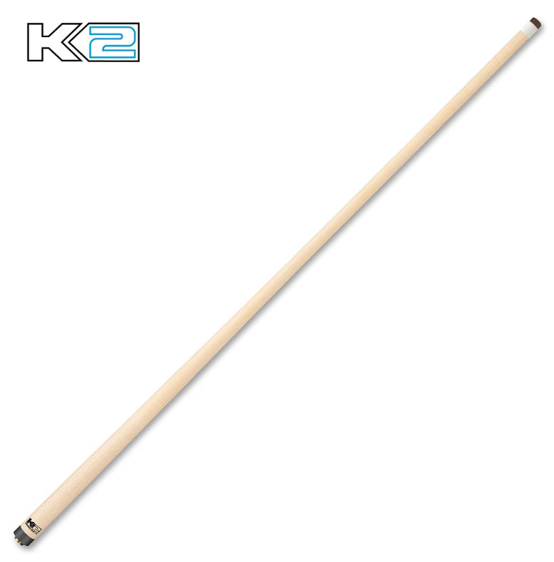 K2 Pool Cue Green Leather Wrap, 12.5mm Low Deflection Maple Shaft KLCGN