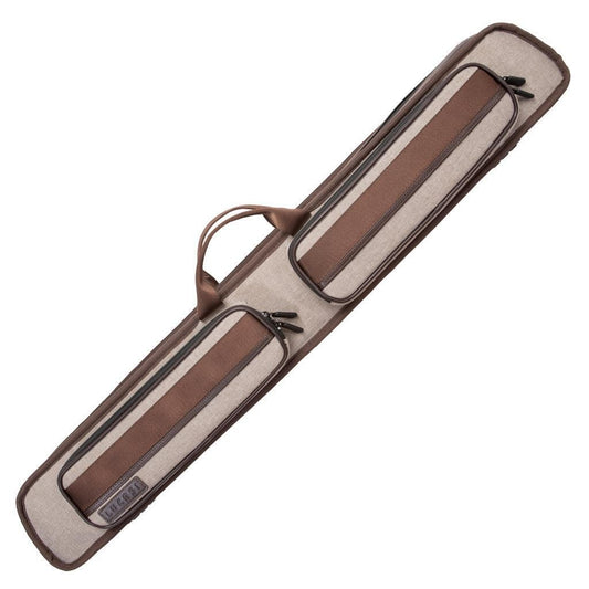 Lucasi DUO 2x4 Soft Pool Cue Case - Brown Leather, Free Shipping USA