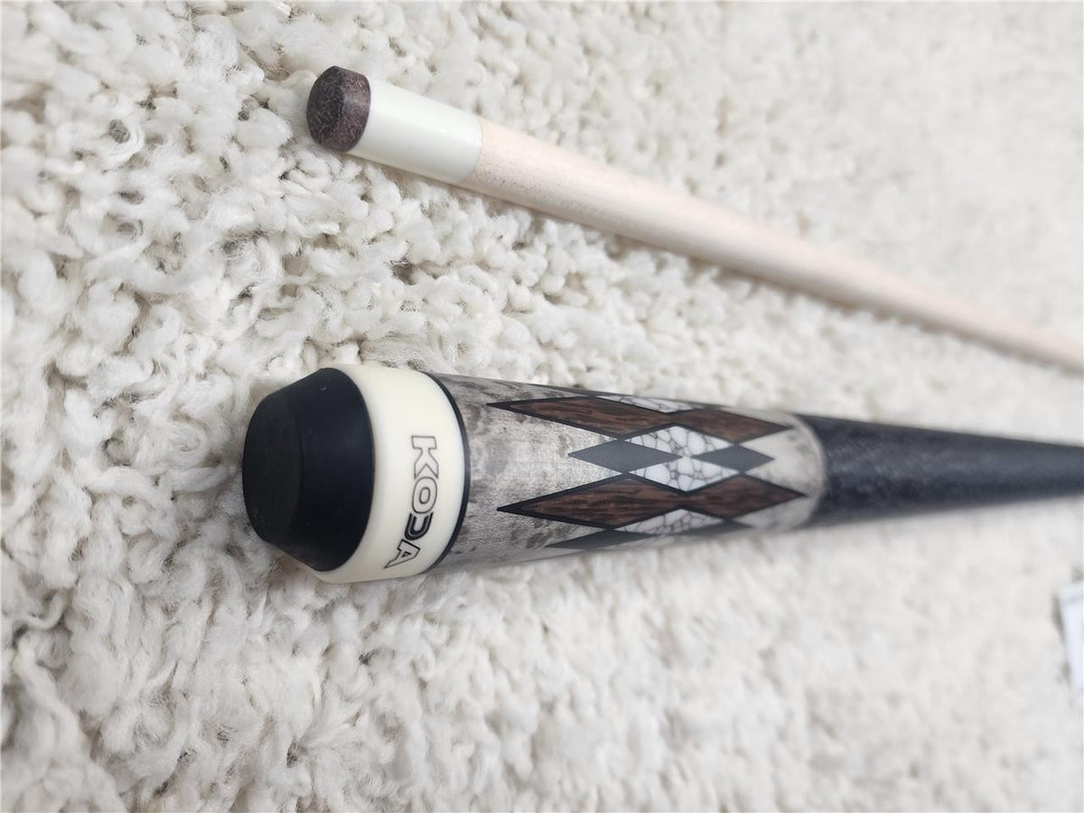 KODA Pool Cue KD52 Smoke Palm Wood Recon Matte Irish Linen Maple Shaft 12.75mm