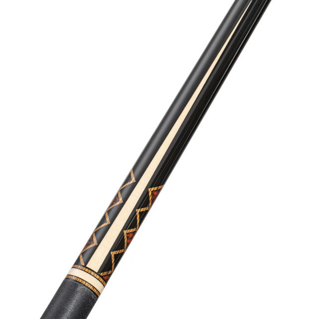 Pure X Pool Cue 12.75mm Shaft Bocote Thuya Burl Black Linen Wrap