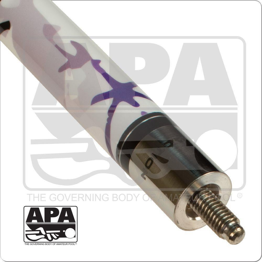 Action APA Shoot Like a Girl Pool Cue 19oz, 29 Inch Maple Shaft, 13mm Tip
