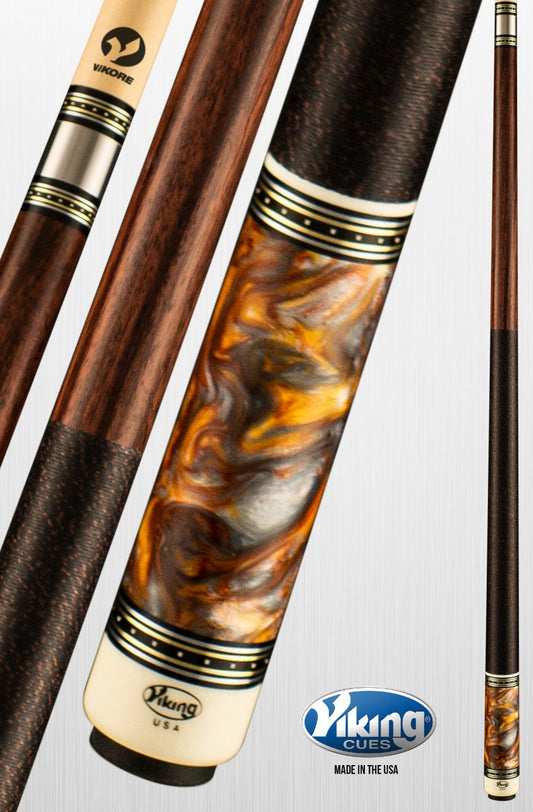 Viking Cues Twilight TW0500 Pool Cue, Linen Wrap, ViKORE Performance Shaft, USA