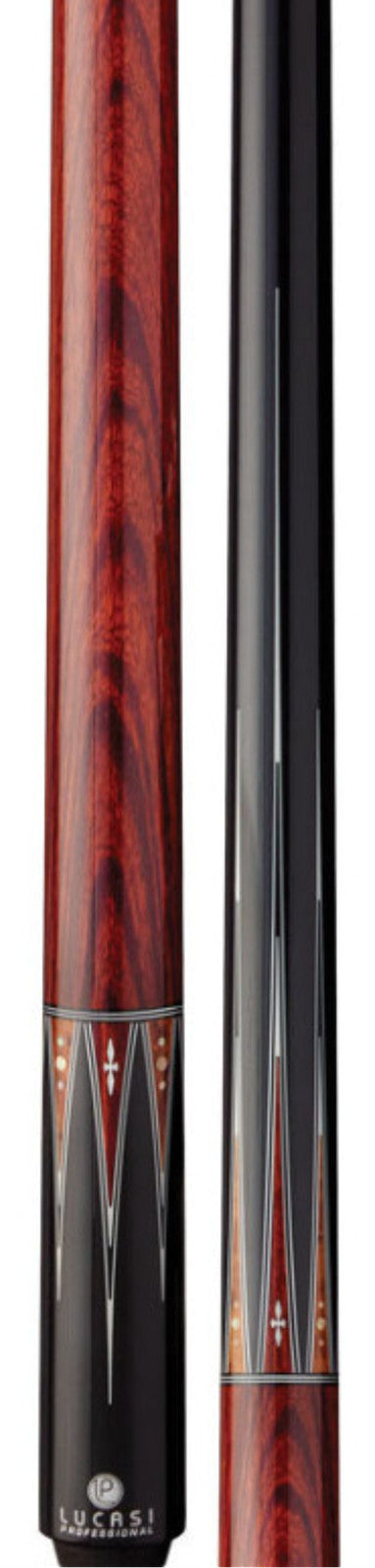 Lucasi Professional Pool Cue Butt Midnight Black Thuya Burl Radial Pin