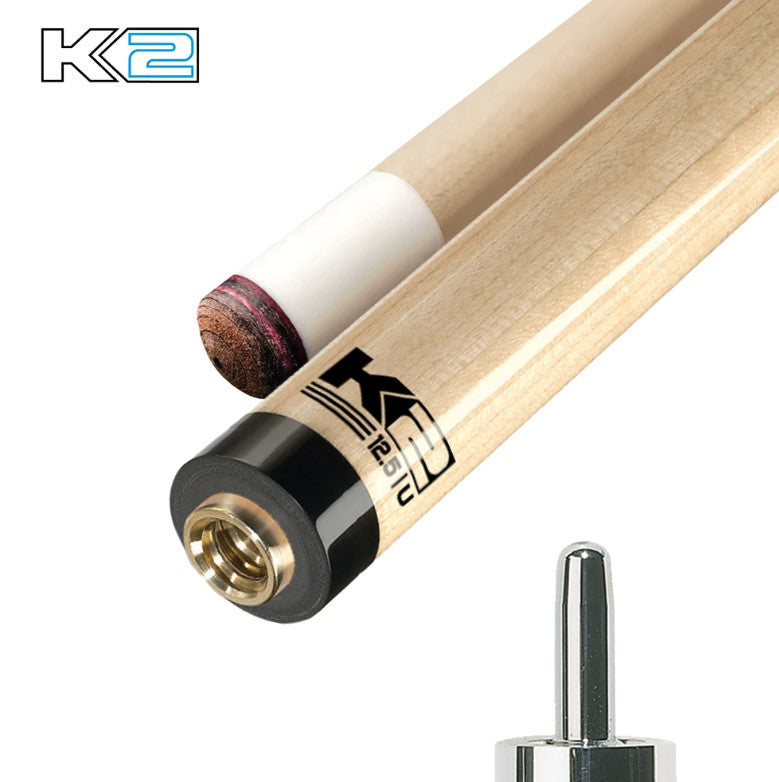 K2 Pool Cue KL101 Matte White, Black Smoke Play Cue W/ K2 LD 12.5MM Shaft!