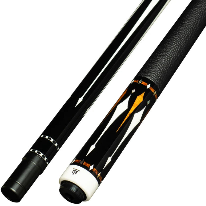 Triple 60 Carnivale CN2 Billiards Cue, Ebony Amboyna Burl Inlays