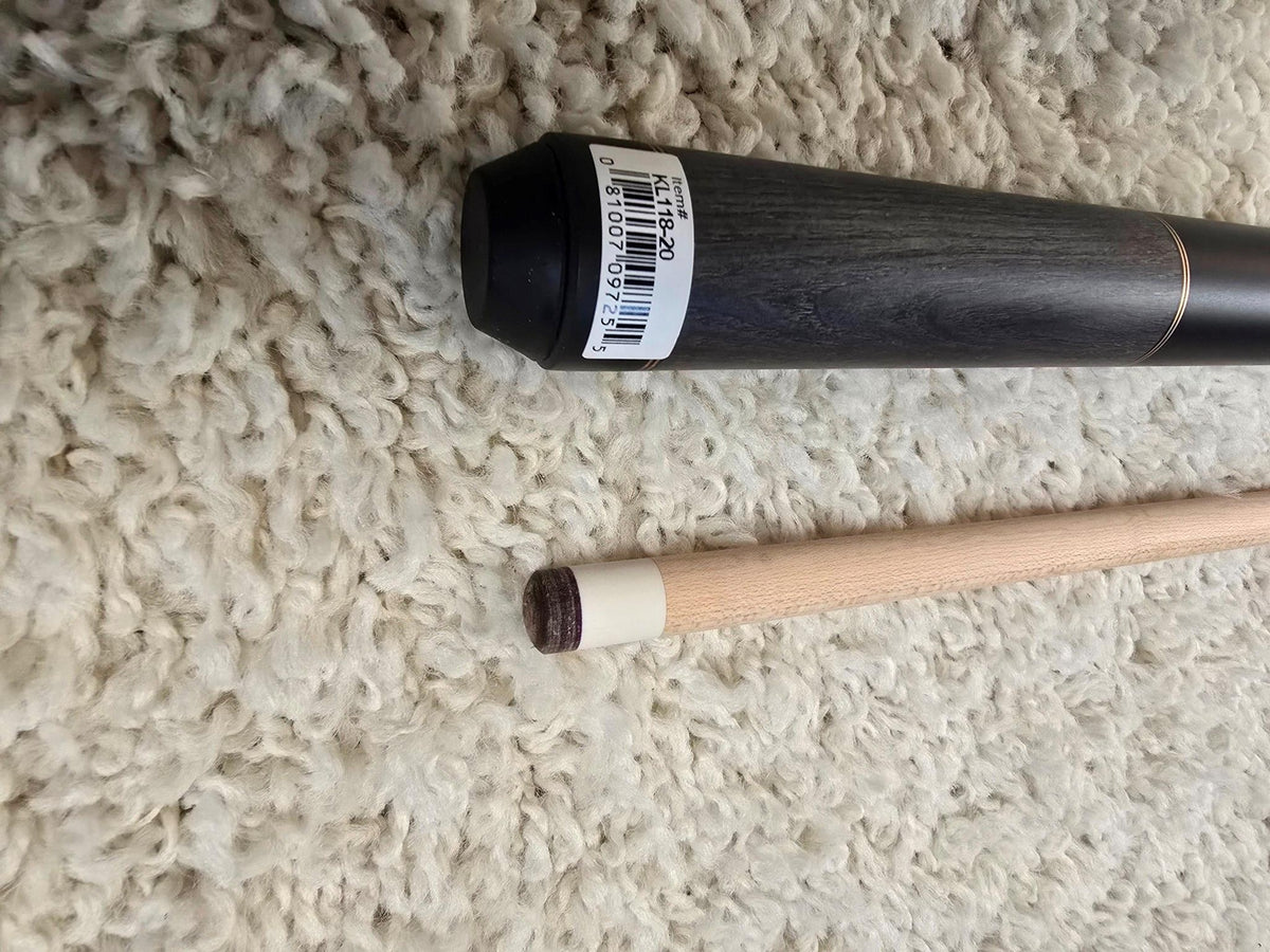 K2 Pool Cue KL118 Gray Exotic Wood With Dual Copper Rings! 12.5 mm Shaft!