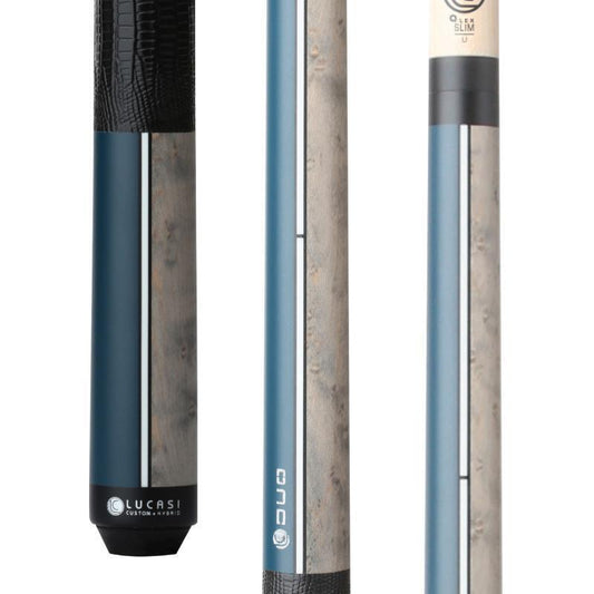 LZDU15 LUCASI DUO HALF PAINT/HALF EXOTIC WOOD SERIES POOL CUE! New!!!