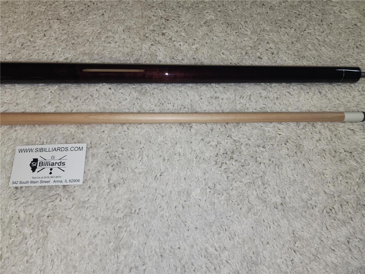 Viking Valhalla VA110 Hard Rock Maple 3 Silver Ring Pool/Billiard Cue - Mahogany