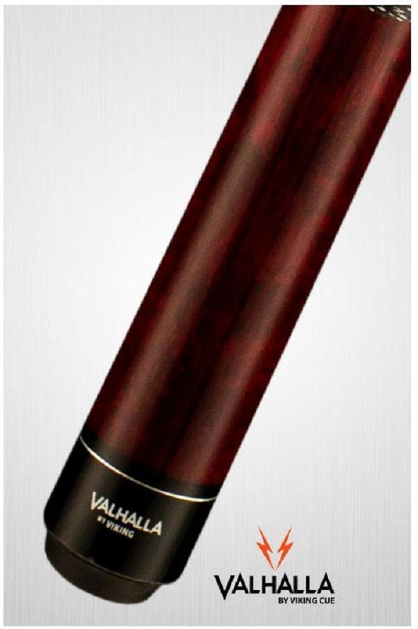 Viking Valhalla VA232 5 Point White Transfer Pool/Billiard Cue - Red Stain