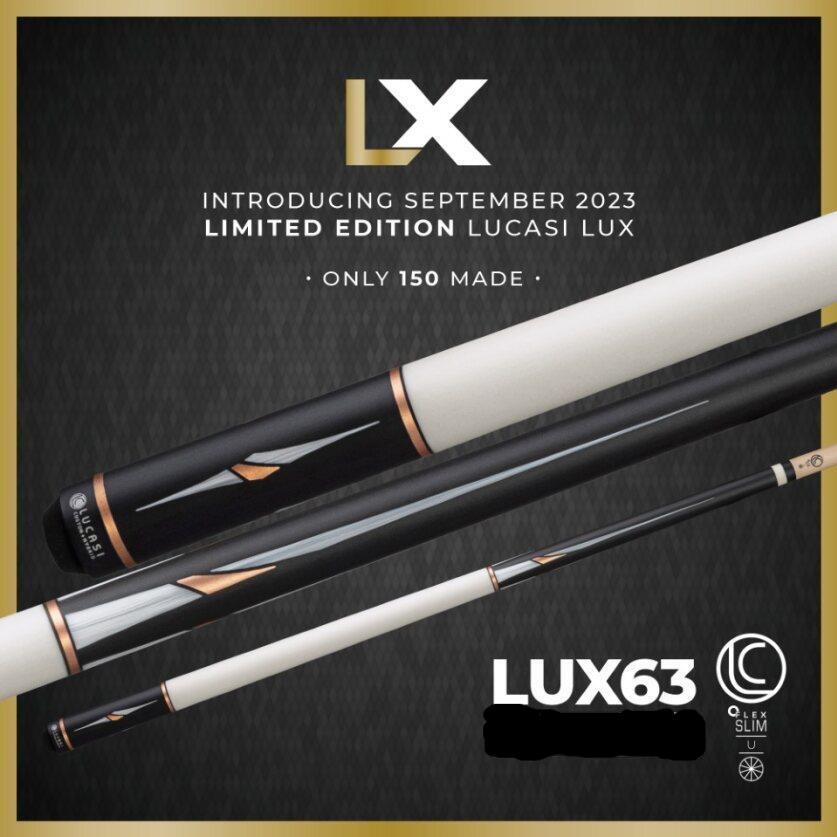 Lucasi LUX 63 Pool Cue Limited Ed Limited Only 150 Made Uniloc 11.75MM New!!!