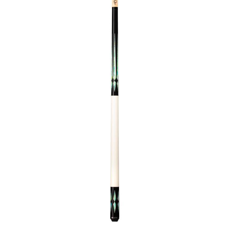 Lucasi Custom LZC48 Black/Green & Blue Poly Inlay Points Pool/Billiard Cue Stick