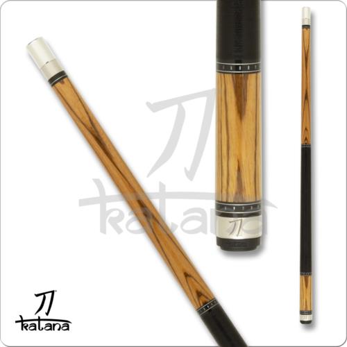 Katana KAT18 Zebrawood Cue Pool Cue w/ Joint Protectors & FREE Shipping
