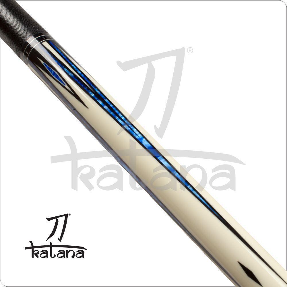 Katana KAT03 Cream with Black Cue Pool Cue w/ Joint Protectors & FREE Shipping