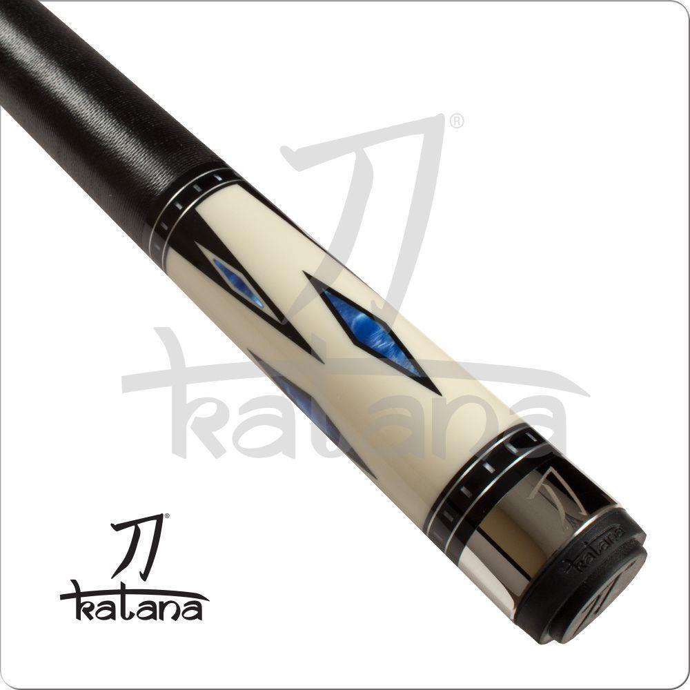 Katana KAT03 Cream with Black Cue Pool Cue w/ Joint Protectors & FREE Shipping
