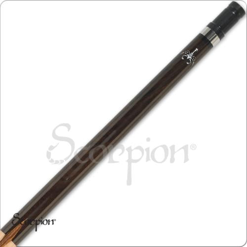Scorpion JAR01 Series Pool Cue Maple With Zebrawood Diamonds 19oz Free Shipping!