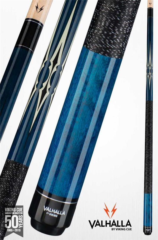 Viking Valhalla Blue w/ Graphic Pool Cue VA231 Billiards Stick! Lifetime Warrant