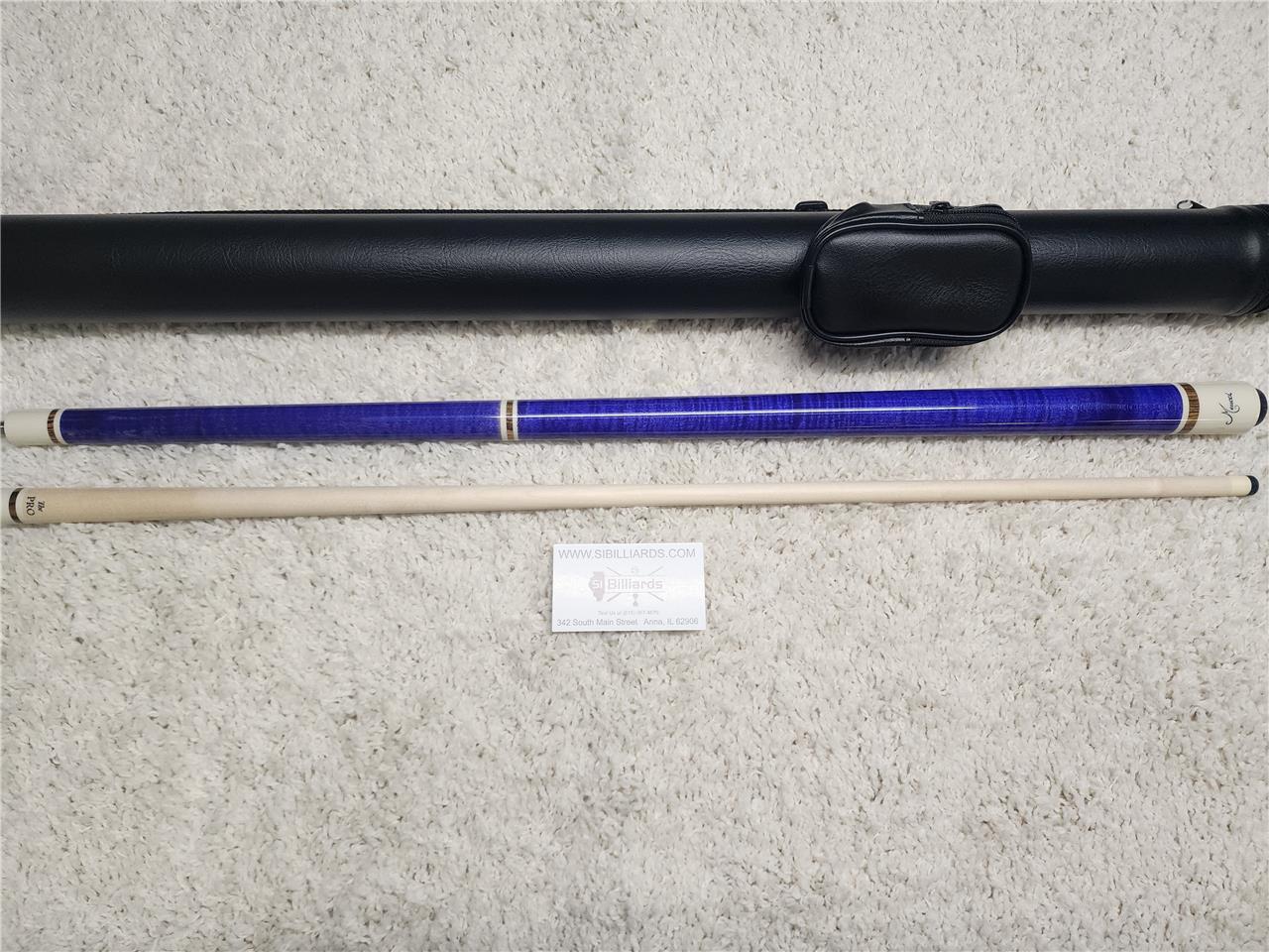 Meucci ANW-1 Purple Stained Pool Cue w/ Pro Shaft & Free Hard Case!