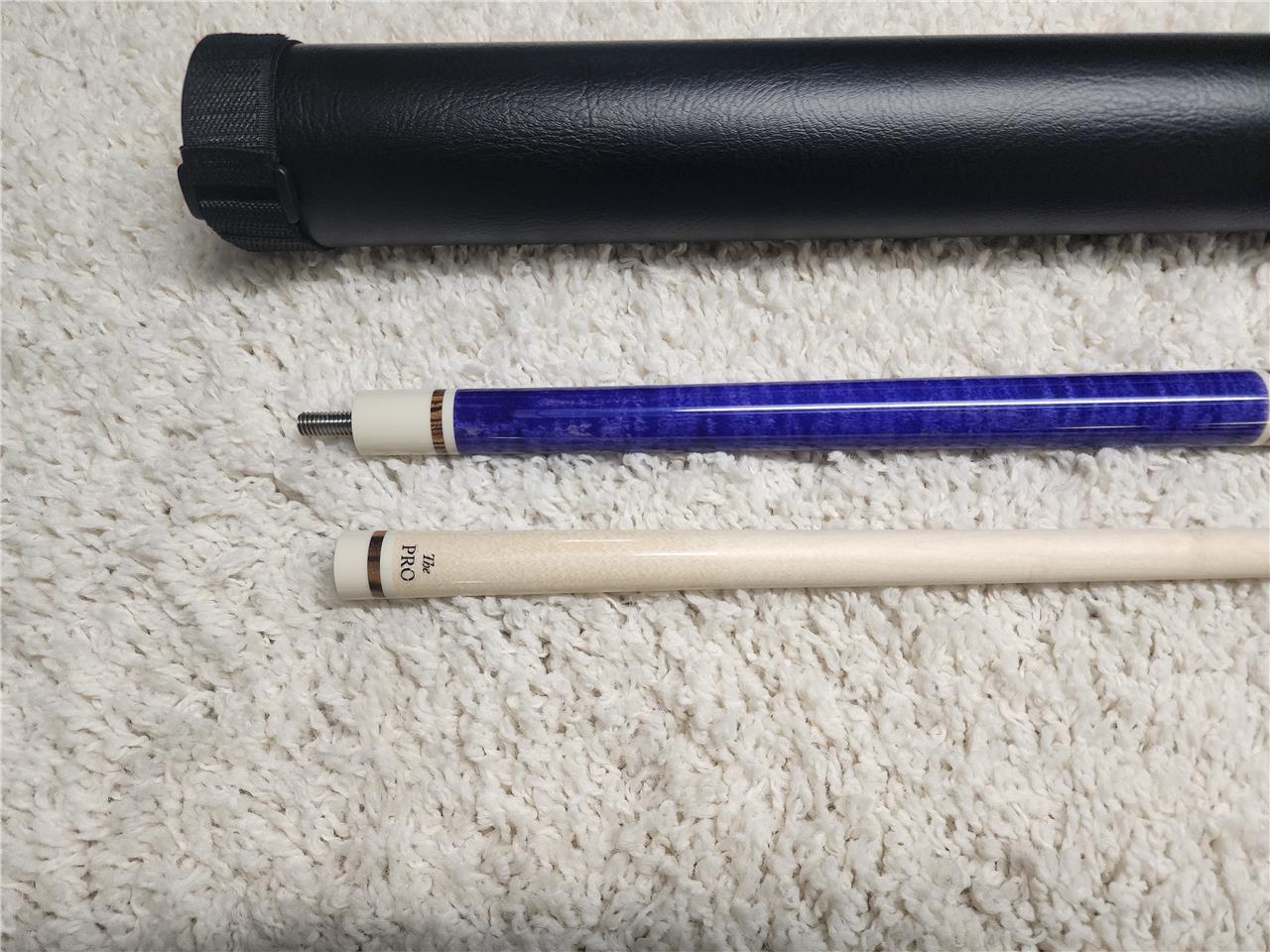 Meucci ANW-1 Purple Stained Pool Cue w/ Pro Shaft & Free Hard Case!