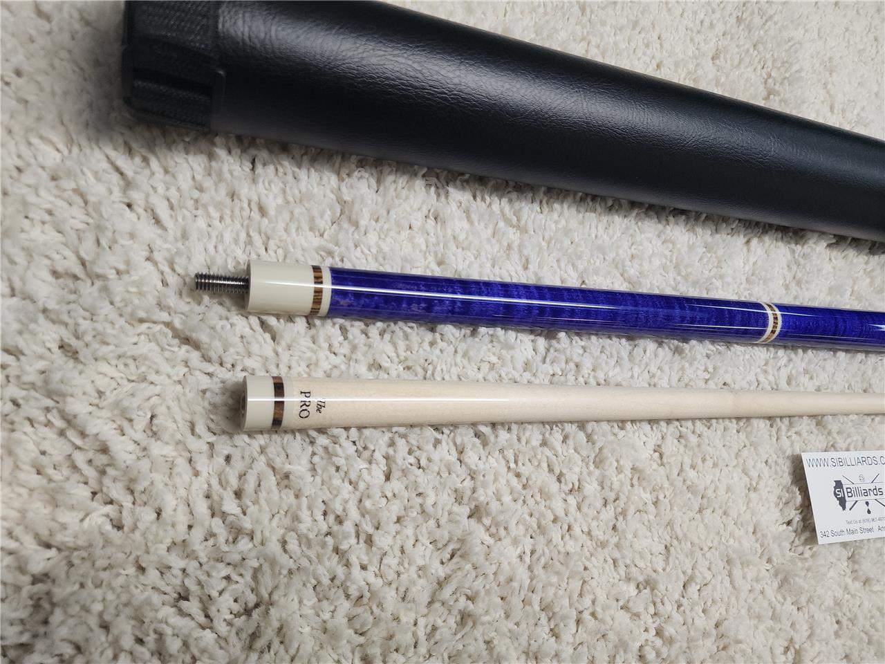 Meucci ANW-1 Purple Stained Pool Cue w/ Pro Shaft & Free Hard Case!